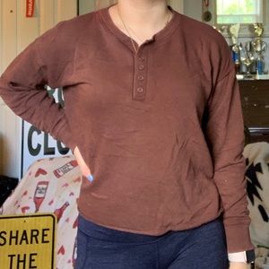 Aerie 1/4 button sweatshirt